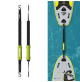 Trailer Leash 8’ - Black/Fluo Color - 8’5’’ / 260 cm - HSPCNQ005095 - hydrosport Cressi